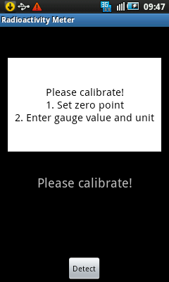 Calibration notice